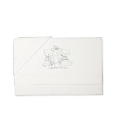 Sábanas para Cuna 6 m93834 Osos Gris (Lenz. Encimera 120 x 180 + Menos C/Ango 60 x 130 + 1 Almohada) mariplaid