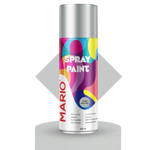 Image of Mario Spray Paint - 48 Haier Smokey Grey (400ml) | Smokey Grey Spray Paint for Home Decor, Automotive & Furniture Projects