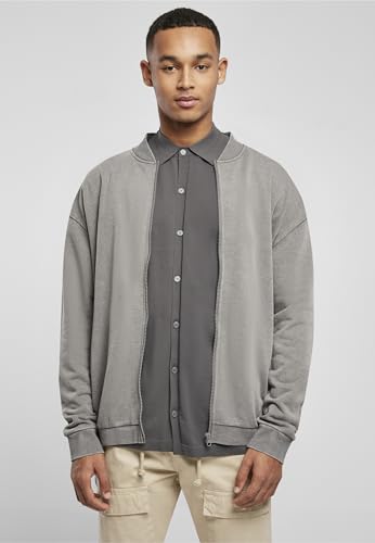 Urban Classics Bomber Sweat Washed veste zippée en coton doux