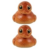 Placement polyvalent : cette mini sculpture animale compacte est idéale pour une décoration flexible, parfaite comme décoration d’étagère, de bureau ou objet décoratif pour tout espace. figurines d’animaux sculptées en bois, figurine de canard