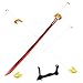 Demon Slayer Rengoku Kyoujurou Cosplay Miecz-drewniana Katana Demon Slayer Katana Blade Prop Broń, Demon Slayer Miecz Samuraja Dla Fanów Anime Dzień Dziecka, 104 Cm