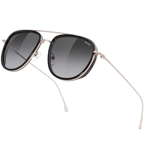 Image of BIRCEN Polarized Aviator Sunglasses Womens: Acetate Glasses UV Protection