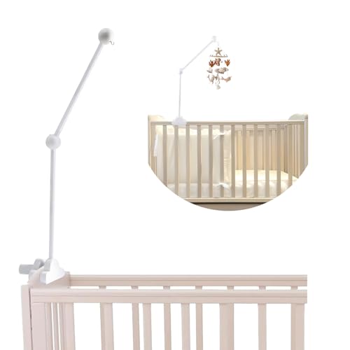 Baby Mobile Halterung Holz für Babybett, Mobile Halterung Wickeltisch, Mobiles Gestänge für Babybett, Abnehmbarer Baby-Mobile-Aufhänger, Babybett Klingelhalterung, für Aufhängung Windspiele Bettglocke