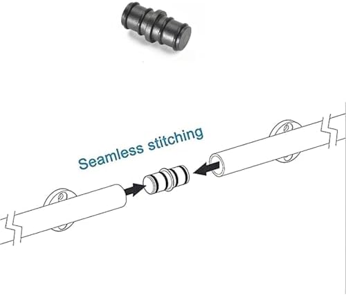 Heavy-Duty Rolling Library Ladder Hardware Kit - 16.4 ft Round Track & Rail - Smooth Sliding Door Accessories for Home Library, Bookcase, or Closet Storage Solutions