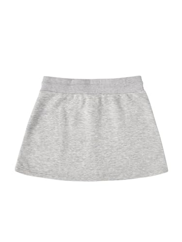 SHENHE Women's Drawstring Waist Casual Sweat Skirt Sports Mini Skirt with Pockets2