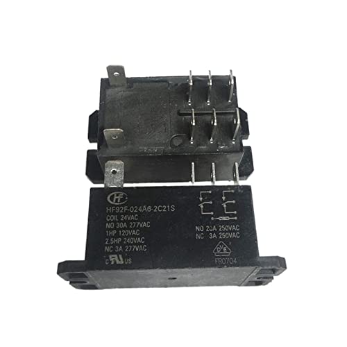 Relais 24V HF92F-024A6-2C21S pour contacteur 30A 277VAC DC24V