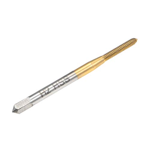 Uxcell A19051000UX0622 Thread Forming Tap M2 Thread 0.4 Pitch H2 Hss Titanium Coated thumb #2