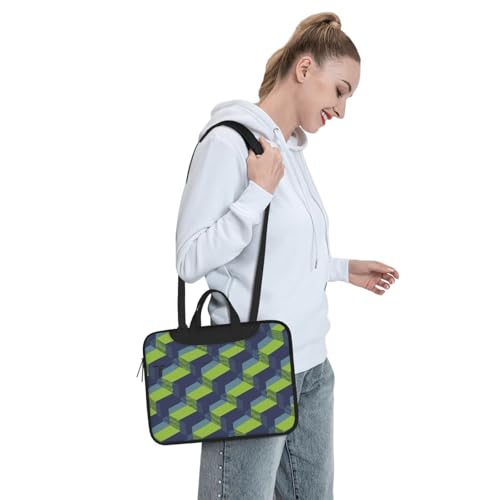 Maletín para laptop impermeable 14 pulgadas verde miniatura 7