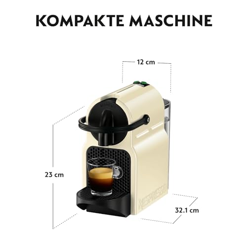NESPRESSO DE’LONGHI Inissia Creme Weiß Original Kapselmaschine EN80.CW – Ansicht 4