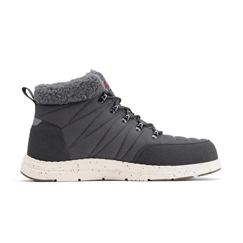 Bruno Marc Men's Faux Fur Lined Mid-Top Snow Boots (3 colors) - image 4