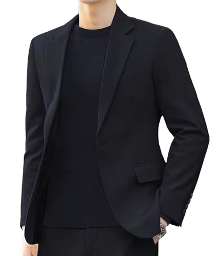 Mens Sport Coat Casual Blazer Slim Fit One Button Business Suit Jacket Sport Coats