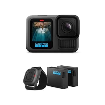 GoPro Pacote de ação preto HERO13 – Inclui 2 baterias Enduro e controle remoto à prova d'água