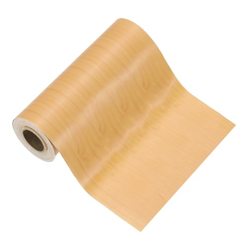 Image of PATIKIL Wood Grain Tape 4.7 inch x 32 ft, Self-Adhesive Wood Texture Repair Tape Realistic Wooden Effect Patch for Furniture Cabinets Floor Walls, Cherry