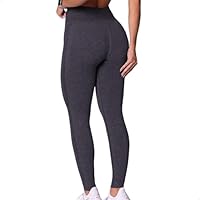 SELENE Calça Legging Academia Fitness Microfibra Poliamida Sem Costura Cintura Alta Feminino, Preta Mescla, GG