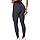 SELENE Calça Legging Academia Fitness Microfibra Poliamida Sem Costura Cintura Alta Feminino, Preta Mescla, P