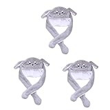 ifundom Lot De 3 Chapeaux De Souris Unisexes Avec Oreilles Mobiles Couvre-chefs De Rat Pou...