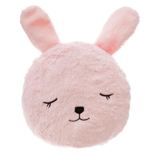 Paris Prix Atmosphera for Kids - Coussin Déco Rond Enfant Lapin 27cm Rose