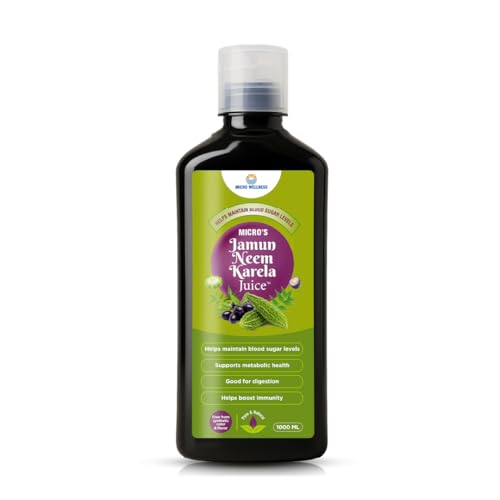 Image of Jamun Neem Karela Juice | Herbal Juice for Blood Sugar Support & Metabolic Health | Supports Digestion & Immunity | No Synthetic Colour or Flavour | Ayurvedic Wellness Drink - 1000ml