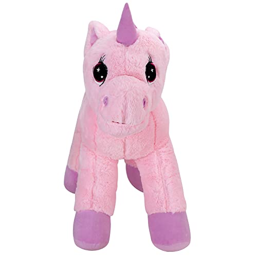 Image of DearJoy Big Fibre Filled Stuffed Animal Unicorn Soft Toy for Baby Also Used as Plush Toy Hugging Like Teddy Bear Soft Toys for Kids Boys & Girls, Birthday Gift (65 cm, Pink)