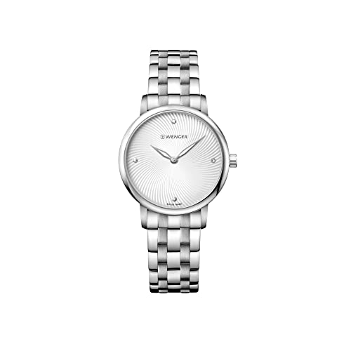 Wenger Reloj analógico para Mujer de con Correa en Acero Inoxidable 01.1721.109 Wenger Reloj analógico para Mujer de con Correa en Acero Inoxidable 01.1721.109