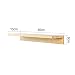 OROPY Baldas Flotantes Juego de 2, Estante de Pared de Madera Maciza...