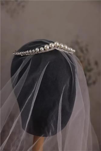 Tiaras de perlas de alta calidad y adornos de boda para el cabello 6