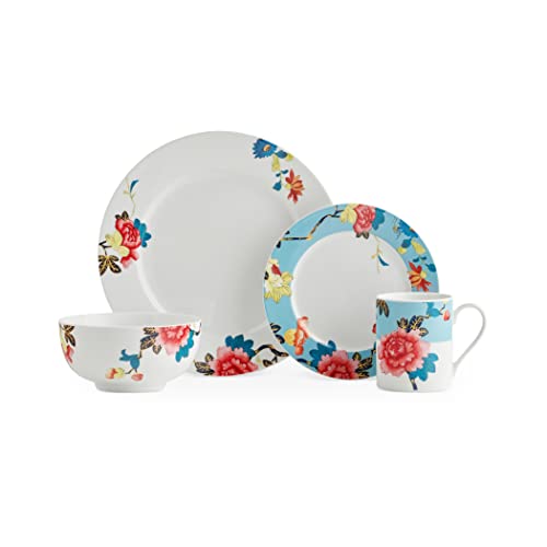 Spode Home Isabella Dinnerware Set | 16 Piece Dish Set With Floral Design | Service For 4 | Made From Porcelain | Microwave And Dishwasher Safe #TOP2