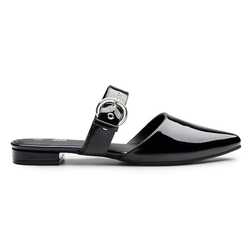 Image of Rekayla Mules for Women Adjustable Strap Pointed Toe Backless Loafer Shoes