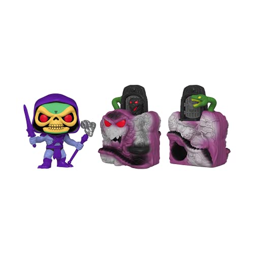 Funko Pop Town Retro Toys: Master'S Of The Universe - Skeletor With Snake Mountain, Multicolor, Standard (51469)