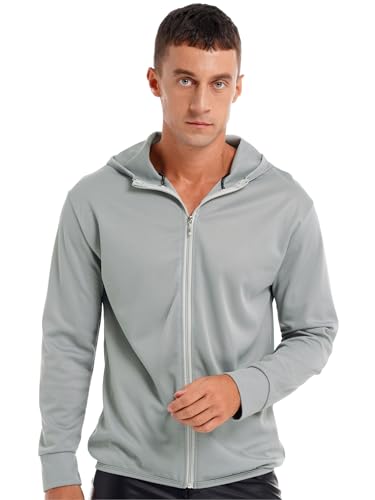 YiZYiF Men Long Sleeves UPF 50+ Protection Hooded Lightweight Full Zip SPF UV Jacket Top Hiking Fishing Shirt3