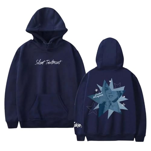 Cditoia Sudadera con Capucha para Mujer y Hombre con Estampado de Singer Fans F-Reya Merch Skye Album Casual Holgada de Manga Larga Unisex con Cuello Redondo-Blue||m
