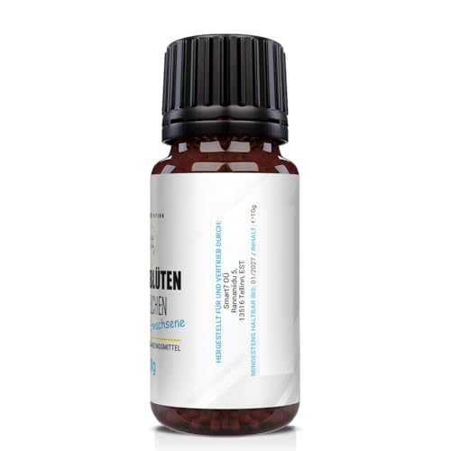 Saint Nutriton® Bachblüten Kügelchen für Erwachsene - Entspannung, Stressabbau, besser schlafen und mehr innere Ruhe – Natürliche Unterstützung für emotionales Gleichgewicht – 10g