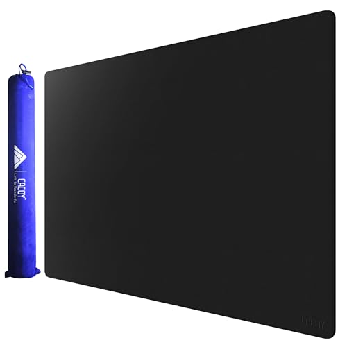 Ya en mundofriki.es: Cacoy 100x60 cm Extendida Alfombrilla de escritorio de Cuero PU, Protector mesa escritorio Impermeable, Tapete escritorio Grande Alfombrilla de ratón (Negro)