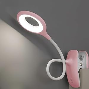 QJUZO LED Klemmlampe Bett Touch Dimmbar Rosa