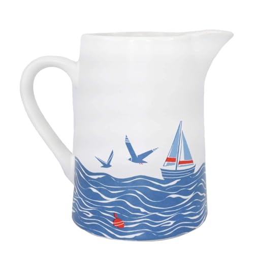 Vase en céramique mouettes stable pour petits bouquets de fleurs
