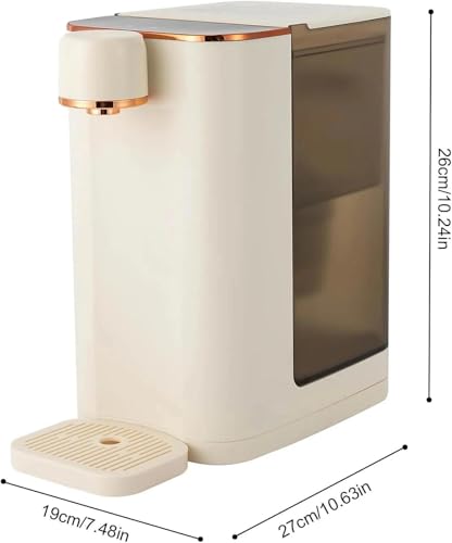 Dispensador de agua caliente instantánea 3L y 1600W de sobremesa con temperatura ajustable 4