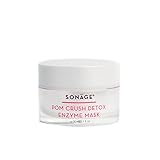SONAGE Pom Crush Detox Enzyme Mask | Probiotic Power Mask Replenishes Skin Barrier | Infuses 6 Fermented Fruit Enzymes To Brighten, Detoxify and Exfoliate Skin