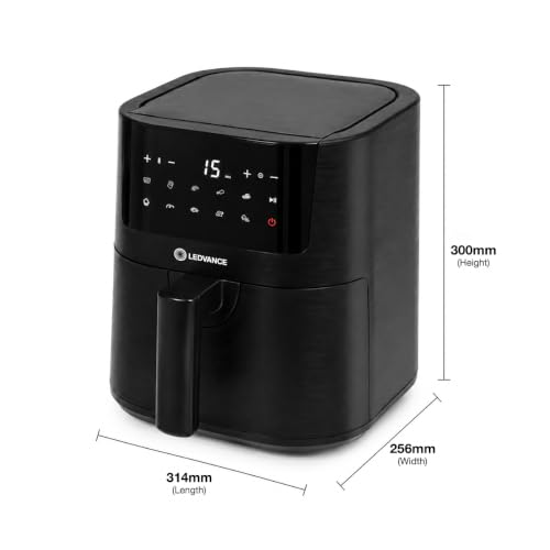 Image of Ledvance Air Fryer | 4.5LCapacity & 1400W | 10 in 1 Functions | Digital Display & Touch Control Panel | Rapid Air Circulation | 85% Less Oil Usage | Temp Control | Scratch Resistant | 2 Year Warranty