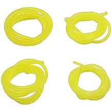 20ft Petrol Fuel Line Hose Tube for 2 Cycle Small Engine Weedeater Chainsaw - 4 Sizes 5ft Each - Inner Diameter x Outer Diameter 0.08" x 0.14", 3/32" x 3/16", 1/8" x 3/16", 1/8" x 1/4"