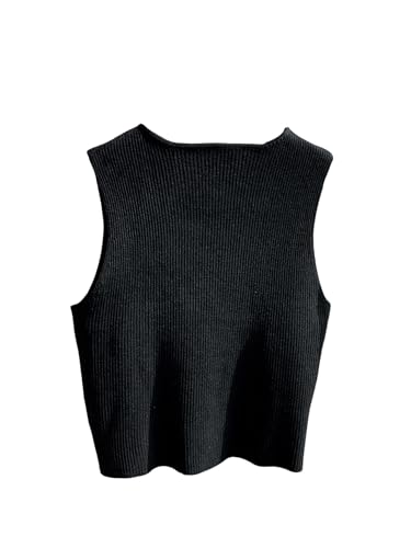 Milumia Women's Bow Front Sweater Vest Cut Out Knit Tank Top2
