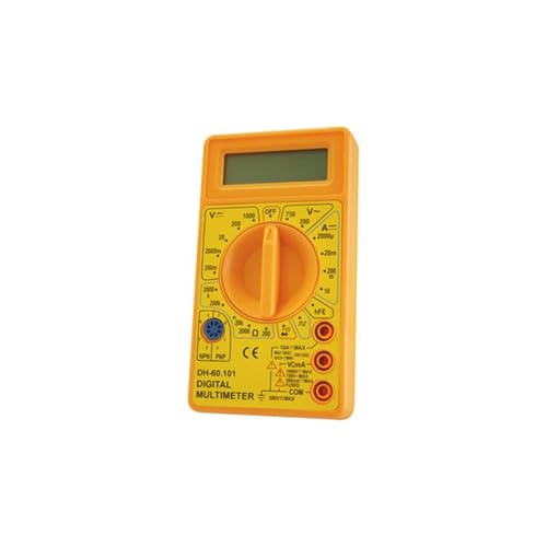 Tester digital de voltaje, corriente y continuidad: mediciones precisas para verificar circuitos eléctricos y solucionar averías.