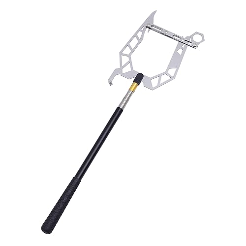 Garneck Boat Accessories Telescopic Dock Hook Threader Boat Hook Multi-Purpose Tie Rope Tool Extendable Pole