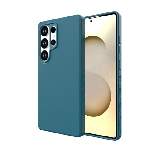 Image of Case for Samsung Galaxy S25 Ultra, [Military Grade Drop Protection] Shockproof Slim Hybrid Phone Case for Samsung Galaxy S25 Ultra 5G - Peacock Blue