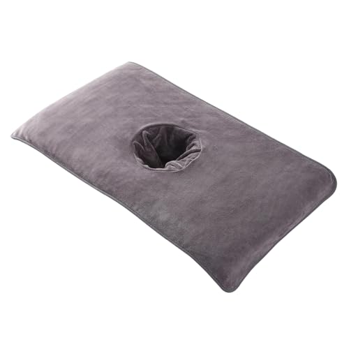 Sarini Serviette de Massage pour Le Visage en Velours Corail avec Trou Serviette Douce et Confortable pour la Relaxation et Les Services de Spa Idéal pour Les...