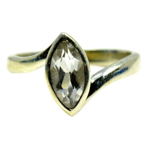 Bague marquise en argent 925 et zircone cubique éclatante pour femme