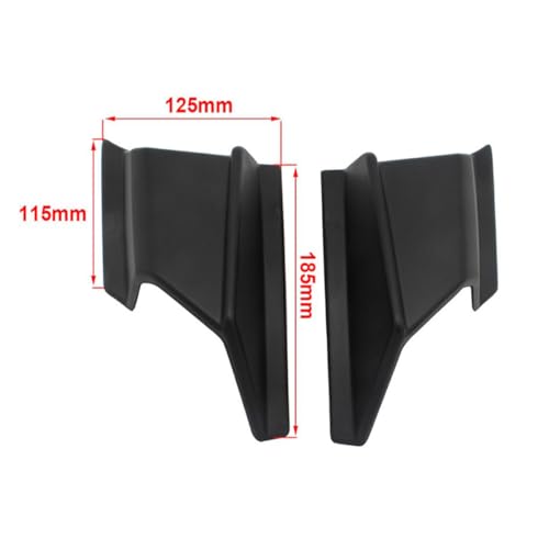 Ailerons de Carénage de Moto en ABS Noir Résistants à L'usure - Accessoires Look Sportif