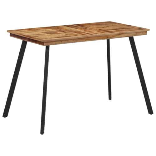 Mesa de comedor de teca maciza estable que soluciona los problemas de espacio en la cocina 2
