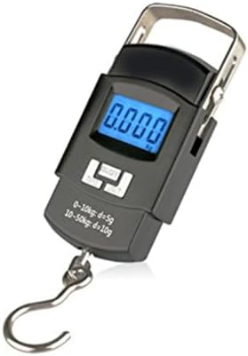 ROCKSHELLROCKSHELL ABS Plastic Pocket Electronic Weighing Scale, Digital 50Kg Heavy Duty Portable, Metal Hook Type Luggage Scale (Multicolour)