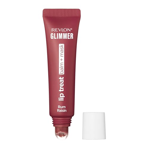 Image of Revlon Glimmer Lip Treat Balm + Mask, 010 Rum Raisin, 0.4 fl oz