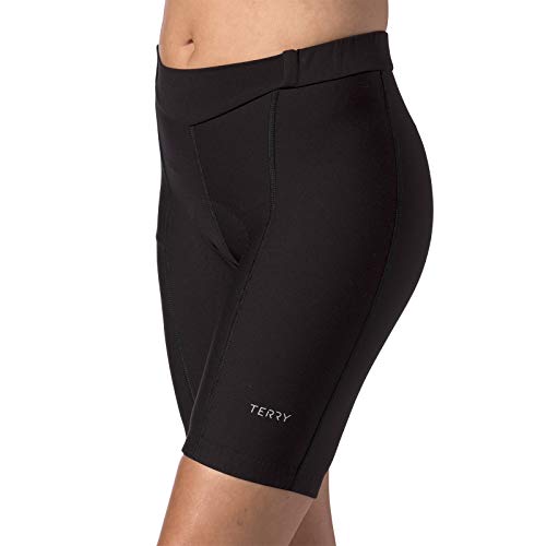 Terry Women\'s Touring Cycling Shorts/Regular - Best Padded Compression Multi-Day, Moisture-Wicking Cycling Shorts for Touring - Black - Medium